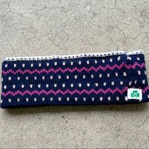 Vintage Moriarty Headband Hat Stowe Vermont Wool Ski Hand Crafted USA Nordic